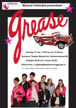 Poster Grease A4 2015