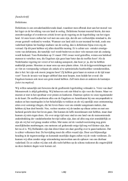 Handschrift, defaitisme (auteur onbekend)