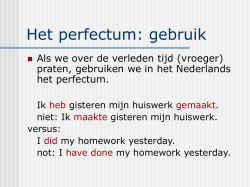 Het Perfectum
