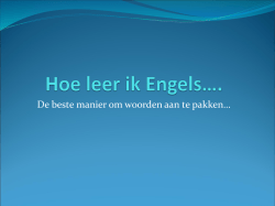 Hoe leer ik Engels&hellip;.