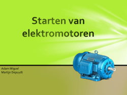 Starten van elektromotoren - Teaching 'Mechatronica'