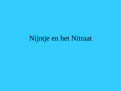 Nijntje en het Nitraat - BIOLOGIEPAGINA.nl: de site om