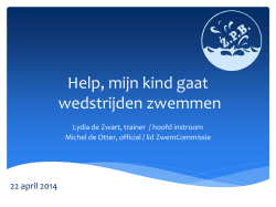 Help, mijn kind gaat wedstrijden zwemmen