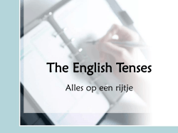 The Tenses - Altena Engels