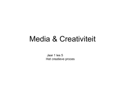 Creatief waarnemen - mediaencreativiteit / FrontPage