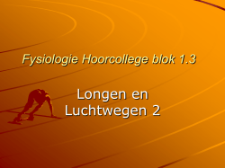 Hoorcollege longen 2 - Verloskunde studiemateriaal.