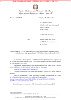 MIUR AOODRAB REGISTRO_UFFICIALE(U) 0001042 19-02
