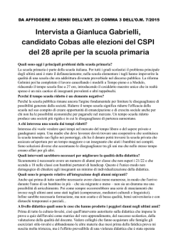 intervista a Luca Gabrielli - direzione didattica massa 2&deg; circolo