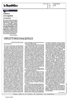 I riflettori sui magistrati