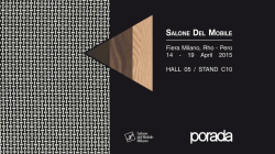 Invito Salone del Mobile 2015