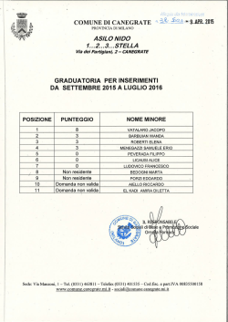 COMUNE DI CANEGRATE - Albo Pretorio On Line
