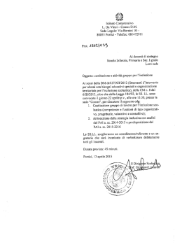 DOCENTI SOSTEGNO