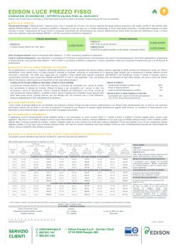 EDISON LUCE PREZZO FISSO