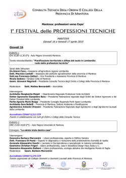 FESTIVAL delle PROFESSIONI