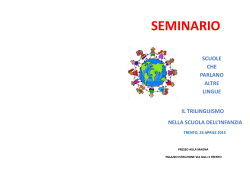 Programma del seminario