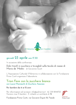 invito laboratorio - Fondazione Primo Conti