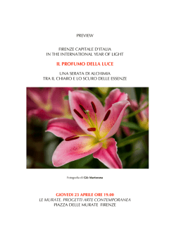 Il profumo della luce