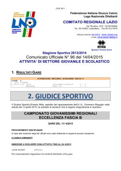 2. GIUDICESPORTIVO - Lega Nazionale Dilettanti