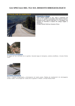 gli speciali del tg1 sul dissesto idrogeologico
