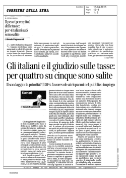 Gli italiani e il giudizio sulle tasse: sono salite per 3 su 4