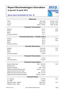 Il Bollettino MRP - Meteorivierapicena