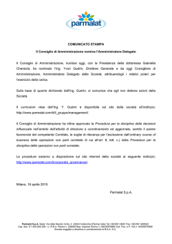 Il Consiglio di Amministrazione nomina l`Amministratore