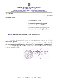 Alternanza 2 - Istituto Columella