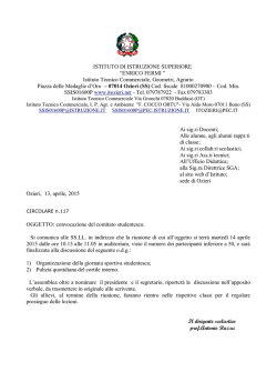 ISTITUTO DI ISTRUZIONE SUPERIORE “ENRICO FERMI ” Istituto