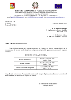 ipsia - cernusco s/n. assegnzione cattedre as