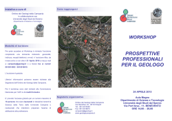programma workshop - Ordine dei Geologi della Campania