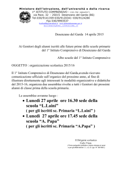 Convocazione Collegio Docenti - ic 1 desenzano 2014-15