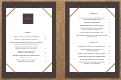 MENU - Ristorante Perbacco