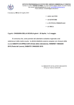 CANDIDATI ESAMI INTEGRATIVI a