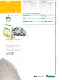MICROCALCE - Fornaci Calce Grigolin SpA