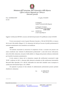 certificazioni EIPASS 2015 - "G. d`Annunzio" di San Vito Chietino