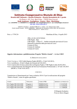 Informazione e pubblicizzazione
