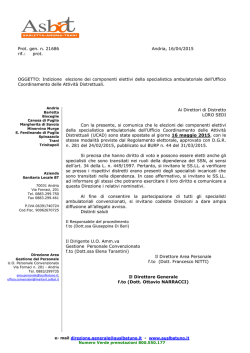IndizioneElezioneUcad AVVISO