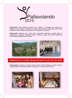 Libretto - Volley Sammartinese