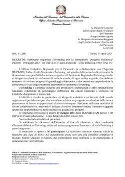 Docenti &ndash; 07maggio 2015 - Ufficio Scolastico Regionale Piemonte