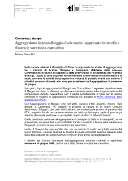 Modello Comunicato stampa - Repubblica e Cantone Ticino