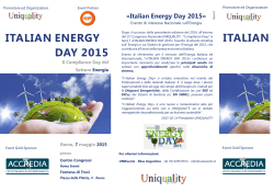ENERGY DAY 2015 ITALIAN ITALIAN