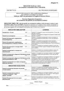 scompenso - indicatori T3 - Azienda Sanitaria Locale della Provincia