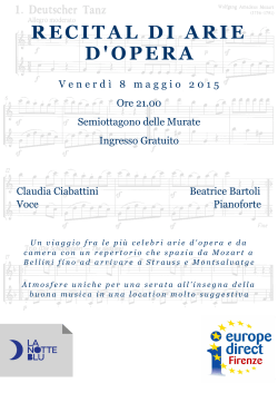 RECITAL DI ARIE D`OPERA