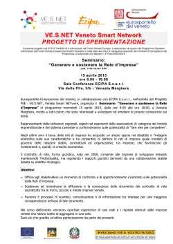 Programma dettagliato - Eurosportello Veneto