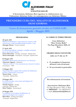 Bari - Alzheimer Italia