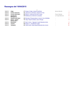 Domenica 19 aprile 2015