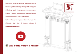 Slide 5x1000 - Università degli Studi di Messina
