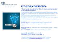 Seminario tecnico - Efficienza Energetica