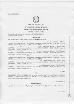 sentenza n. 5801/2012 - Fondazione italiana L. Giambrone per la