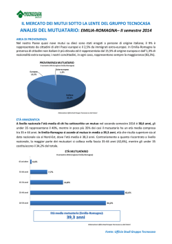 IL MERCATO DEI MUTUI SOTTO LA LENTE DEL